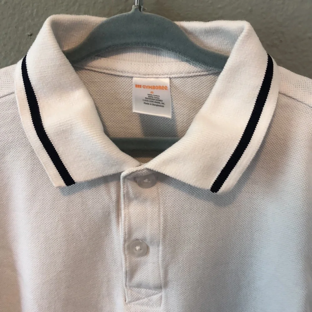 Gymboree White Short Sleeve School Uniform Collared Shirt Size 6